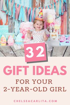 Are you looking for the perfect toddler gift ideas for the little girl in your life? This toddler gift guide was made by a real girl mom and has 32 great ideas that she will certainly love. Second Birthday Gift Ideas, Diy Gifts To Make, Toddler Birthday Gifts, 2nd Birthday Gifts, Granddaughter Birthday