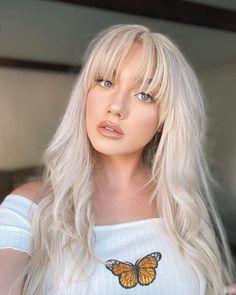 37 Hottest Fringe Bangs for Women Trending in 2023 Fringe Bangs Hairstyles, Blonde Fringe, Blond Beige, Long Fringe Hairstyles, Blonde Hair With Bangs, Bangs For Women, Fringe Bangs, Ash Blonde Hair, Platinum Hair