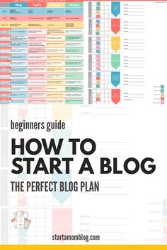 the beginner's guide to how to start a blog, with text overlay