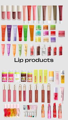 Lip oils Downtown Lifestyle, Friend Ideas, Lip Gloss Cosmetics, Makeup Bag Essentials, Douyin Makeup, Lip Products, Bag Essentials, 2023 Christmas