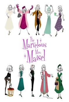 the marvelous mrs maisel characters from disney's beauty and the beast are featured in this poster