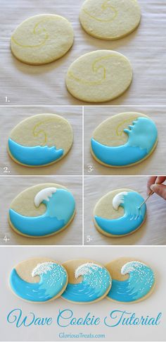 how to make cookies that look like waves