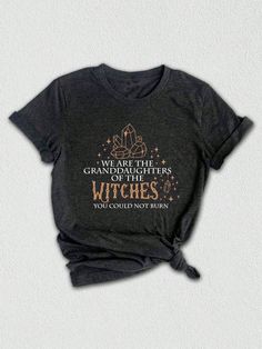 **Get into the Halloween Spirit with Our Witches Brew T-Shirt!**Embrace the magic of the season with our enchanting Witches Brew Shirt! Perfect for all witch enthusiasts, this shirt combines cute and spooky elements to create the ultimate Halloween look. Whether you're heading to a Halloween party or simply celebrating the season, this shirt is sure to add a touch of enchantment to your wardrobe.Featuring a celestial moon design and a collection of whimsical witches, this shirt captures the esse Moon Phases Shirt, Moon Shirt, Geometric Graphic, Rope Design, Halloween Looks, Girls Prints, Moon Design, Moon Phases, Maternity Bag