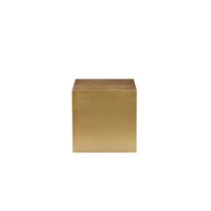 a gold square box on a white background