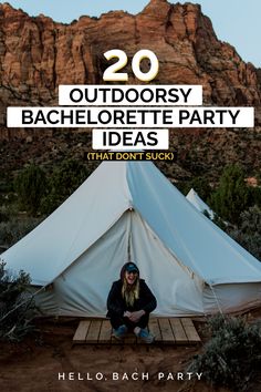 Bachelorette Party Ideas for the Outdoorsy Bride - The Complete Adventure Guide | Hello, Bach Party Outside Bachelorette Party Ideas, Glamping Hen Party Ideas, Bachelorette Hiking Ideas, Bachelorette Party Outdoors, Bachelorette Event Ideas, Zion Bachelorette Party, Bachelorette Outdoor Games, Bachelorette Party Ideas Outdoor, National Park Themed Bachelorette Party