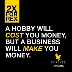 a black and yellow poster with the words, hobby will cost you money, but a business will make you money