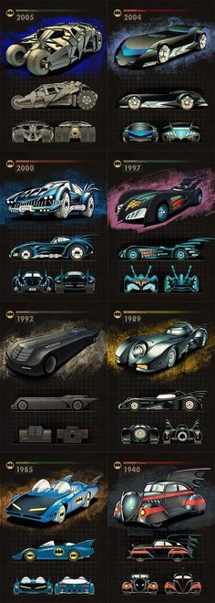 an image of some cars that are in different colors and sizes, with the names below them