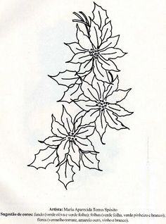 a black and white drawing of some flowers