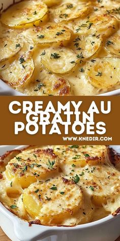 this creamy potato casserole is loaded with potatoes and topped with parmesan cheese