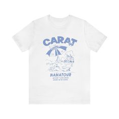 This cotton T-shirt celebrates Seventeen's new reality show Nana Tour. Based off of the shirts they wear in the show, this carat shirt is inspired by the shirts that the members are seen wearing in the show, but instead let's you show your support for all of the members! .: 100% Airlume combed and ringspun cotton (fiber content may vary for different colors) .: Light fabric (4.2 oz/yd² (142 g/m .: Retail fit .: Tear away label .: Runs true to size Cheap Kpop Slogan Tops, Cheap Crew Neck T-shirt For Concert, Seventeen Nana Tour Tshirt, Nana Tour Seventeen Shirt, Cute Seventeen, Nana Tour, Heaven Shirt, Cousin Shirts, Seventeen Members