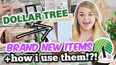 a collage of photos with the words dollar tree brand new items and how to use them