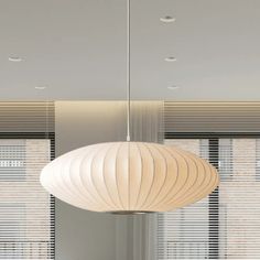 16’/19.5’/23.5’W Hanging Ceiling Light: Modernist White Fabric Pendant / 16’ White Hanging Light, Bungalow Remodel, Cover Lampshade, Hanging Ceiling Light, Fabric Pendant, White Lanterns, Hanging Ceiling, Contemporary Pendant Lights, White Pendant Light