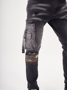 Dark Bold Jeans - Hipster Jeans Urban Style Ripped Dark Wash Cargo Jeans, Urban Ripped Dark Wash Cargo Jeans, Urban Gray Denim Cargo Jeans, Black Utility Distressed Jeans, Black Distressed Utility Jeans, Urban Distressed Black Cargo Pants, Ripped Utility Jeans For Streetwear, Distressed Washed Black Denim Cargo Jeans, Utility Ripped Jeans For Streetwear