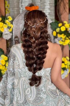 Latest Bridal Hairstyles, Bridal Hairdos, Hairstyles For Brides, Monsoon Wedding, Bridal Braids, Braided Hairdo