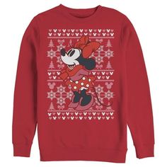 Who knew that dressing "mousey" could be so cute!? Celebrate Walt Disney's most iconic character and all his beloved friends with these cozy new officially licensed Mickey Mouse and Friends sweatshirts for men! All of your favorites like Mickey Mouse, Minnie Mouse, Goofy, Pluto, Donald Duck, and more are featured across these adorable Mickey designs that are perfect for your next trip to Disneyland! You'll never want to take off these perfectly soft Disney sweatshirts! Size: M.  Color: Red.  Gen Mickey Hoodie, Minnie Mouse Hoodie, Plus Size Disney, Mickey Sweatshirt, Christmas Mickey, Friends Sweatshirt, Friends Christmas, Christmas Sweater Men, Disney Sweatshirts