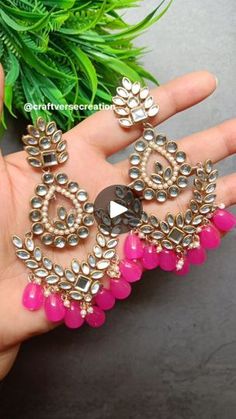 8.6K views · 385 reactions | beautiful Kundan earrings❤️🔥#shorts#shortsfeed#diy#diyjewellery#diyearrings#creative#diycrafts#viral#trending #reels#reelsvideo #viralreels#viralvideos #trendingearrings #trendingjewellery #kundan#kundanjewellery #kundanearrings #diyjewelry#beads #pearls #earrings | Easy Craftby Sania | Vishal Mishra, Vicky Kaushal, Triptii Dimri, Ammy Virk · Jaanam (From "Bad Newz") Kundan Earrings, Viral Trend, Kundan Jewellery, Fabric Jewelry, Polymer Clay Crafts, Diy Earrings, Clay Jewelry, Clay Crafts