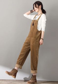 Women's Corduroy Overalls Brown Corduroy Overalls Casual - Etsy Custom Jumpsuit, Overalls Brown, Brown Overalls, Womens Overalls, Overalls Casual, 80s Costume, Corduroy Overalls, Winter Fabric, Fabric Swatch