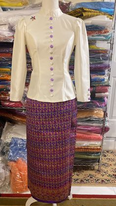 Condition: new Cambodian traditional outfit  Size:M Skirt waist 31 inches  Top waist 31 bust 36 inches can adjust 4 more inches bigger  Items included  1 skirt  1 Top 1 sash  Belt not included  Will ship the same on picture  If you have any questions about size please contact us we will reply back as soon as we can. Thank you! Have a good day! Traditional Outfit, Sash Belts, Sash Belt, Have A Good Day, Adult Costumes, Traditional Outfits, Favorite Outfit, Gender Neutral, Art Collection