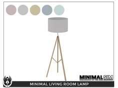 the minimal living room lamp is shown with different colors