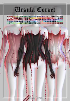 an image of the inside of a woman's body with blood running down it