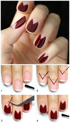 Nailart Tutorial, Tape Nail Art, Line Nail Art, Art For Beginners, Nail Art For Beginners, Lines On Nails, Diy Nail Art