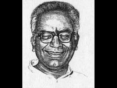 an old black and white drawing of a man with glasses on his face, smiling