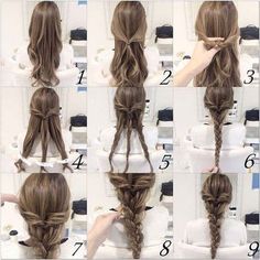 The best hairstyles for long thin hair help highlight your natural hair without adding weight. Click to check out the hairstyles that will do the trick! Braided Hair Tutorial, Wedding Hairstyles Tutorial, Really Long Hair, Braid Hairstyle, Fishtail Braid, Hair Tutorials Easy, Easy Braids, Braided Hairstyles Tutorials, Braided Hairstyles Easy