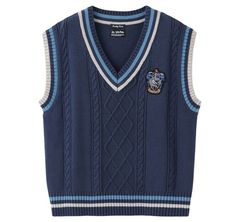 Harry Potter Ravenclaw Vest Dormitry Patch Cotton Acrylic Navy Blue LTD Japan Size : L   (apporox) Length 67cm (26.4") Shoulder 50cm (19.7") Bust 108cm (42.5") 5G 2/16 3Ply Cotton Acrylic Knit Cotton 60% Acrylic 40% Thank you for checking out our store! We are located in Japan. Our goal is to provide fine Japanese products to the world. It's our pleasure to make you happy with our selected item. If you have any questions, feel free to contact us. Shipping Shipping from Japan within 5 business days after receiving your payment. -Expedited International Shipping: DHL/Fedex (Very Fast, about 5 days from Japan) with Tracking Number & Insurance. -Standard International Shipping: Japan Post (about 7-20 days to one month due to Covid) International Buyers - Please Note ・Import duties, taxes and c Harry Potter Ravenclaw, Ravenclaw, Knit Cotton, Blue Sweaters, Sweater Vest, Vest Jacket, Insurance, Harry Potter, Navy Blue