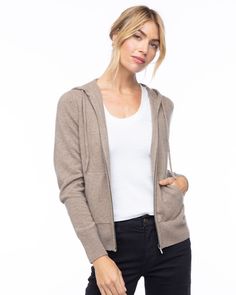 Discover the perfect blend of comfort and sophistication with our Essential Cashmere Zipper Hoodie, a masterpiece in refined casual wear. Crafted from the finest pure cashmere, this hoodie envelops you in an exquisite softness that feels as effortless as it is elegant. Ideal for any season, it transitions seamlessly from relaxed at-home moments to chic, on-the-go ensembles. Thoughtfully designed with a streamlined zip-front, practical front pocket, and adjustable hood, this hoodie offers both fu Cashmere Hoodie, Fall Accessories, Tailored Trousers, Zipper Hoodie, Shapewear, Front Pocket, Casual Wear, Cashmere, Relaxed Fit