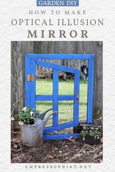 Turn a plain mirror into an optical illusion using these step-by-step instructions. Create your own door to a secret world.