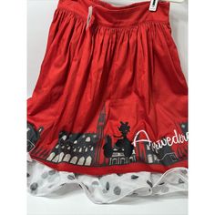 This Disney Epcot Italy Arrivederci Minnie Mouse Dress Shop Skirt Circle Red Polka Sm Is A Must-Have For Any Minnie Mouse Fan. The Skirt Features A Fun Polka Dot Pattern With A Red And White Color Scheme, Perfect For Adding Some Playful Flair To Any Outfit. The Zip Closure Ensures A Secure Fit, While The Ruffle Accents Add A Touch Of Whimsy. Made In Italy, This Skirt Is Lightweight And Perfect For Knee-Length Wear. The Skirt Is A Size Small And Is Part Of The Disney Brand Collection. Whether Dressing Up Or Down, This Skirt Is Sure To Make A Statement. Epcot Italy, Disney Skirt, Shop Skirt, Skirt Circle, Butterfly Skirt, Black Sequin Skirt, Godet Skirt, Womens Denim Skirts, Mouse Dress