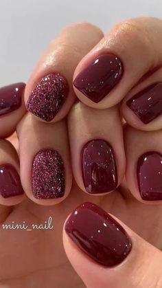 Maroon Nail, Money Nails, Short Fake Nails, Gray Nails, Super Nails, Pedicure Nail Art, Sparkly Nails, Dipped Nails