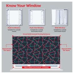 an open window with instructions on how to install the windows and what to use them