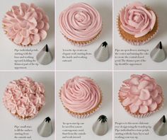 how to decorate cupcakes with pink frosting