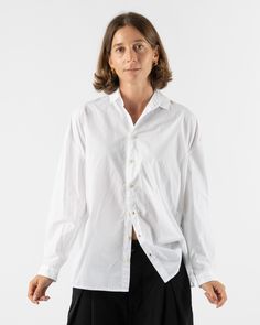 Too-Good-Draughtsman-Shirt-in-Poplin-Chalk-Santa-Barbara-Boutique-Jake-and-Jones-Sustainable-Fashion Relaxed Fit Poplin Tops With Button Cuffs, White Poplin Button-up Shirt, Long Sleeve Poplin Shirt With Button Closure, White Long Sleeve Poplin Shirt, Relaxed Fit Poplin Button-up Shirt, Classic Oversized Shirt With Fold-down Collar, Relaxed Fit Poplin Shirt With Button Cuffs, Oversized Classic Shirt With Fold-down Collar, Classic Oversized Shirt With Fold Down Collar