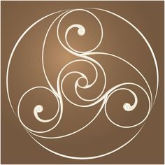 an abstract swirl design on a brown background