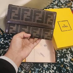 Fendi Wallet In Box Fendi Logo, Fendi Wallet, Fendi Bags, Wallets, Fendi, Bag Lady, Wallet, ? Logo, Women Shopping