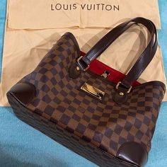 Very Good Condition! Louis Vuitton Hampstead Pm Damier Bag. This Has Been Used Before But Is In Great Condition As You Can See In The Pictures. It Is A Great Deal! Louis Vuitton Tote Bag, Louis Vuitton Tote, Louis Vuitton Totes, Bags Louis Vuitton, Louis Vuitton Bags, Louis Vuitton Speedy Bag, Womens Tote Bags, Louis Vuitton Bag, Top Handle Bag