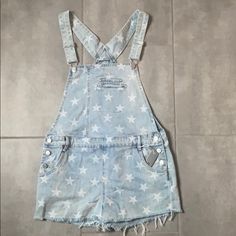 Tractr Overall With Stars White Silver, Full Service, Size 16, Overalls, Color White, Fast Delivery, Stars, Silver, White