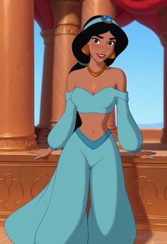 the princess from disney's live - action movie, poca and her blue dress