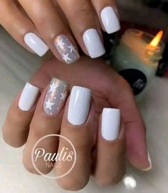 Simple Gel Nails, Nails Only, Star Nails, Nails Desing, Fire Nails, Short Acrylic Nails, Valentines Nails, Gorgeous Nails, Acrylic Nail Designs