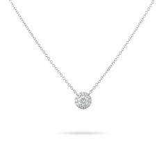 The halo diamond necklace is bright, dainty and minimalistic. The middle diamond is surrounded by 0.1 ct petit flashy white diamonds that draw the attention to the middle stone. A halo design enlarges your central stone and creates a sense of equilibrium.  This stunning 14k white gold diamond pendant feature a 0.25ct round diamond surrounded by petit diamonds in a halo style. This is the perfect piece to give yourself or your loved one.   SPECS: * Natural diamonds   * 14K solid white/yellow/rose gold * 0.25ct round diamond surrounded by 0.1ct small round diamonds  * G-H color/SI clarity * 9 mm rolo chain (17 inches) * perfect for everyday wear or a special occasion * MADE TO ORDER (between 4-8 weeks time) * Can be customised * Made with responsibly sourced metals and ethically sourced ston Luxury Diamond White Necklace With Halo, Luxury White Gold Solitaire Necklace With Halo Setting, Classic Halo Diamond Necklace In Cubic Zirconia, Classic Cubic Zirconia Halo Diamond Necklace, Classic Cubic Zirconia Diamond Necklace With Halo, Classic Diamond White Halo Necklace, Classic Diamond White Necklace With Halo, Classic Diamond White Necklace With Halo Design, Diamond Solitaire Necklace With Halo Design