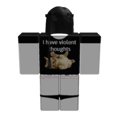 an image of a box with a cat on it that says i have violent thoughts