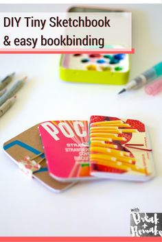 Diy Mini Sketchbook, Mini Journal Diy, Easy Bookbinding, Mini Sketchbook Ideas, Sketchbook Making, Diy Sketchbook, Tiny Sketchbook, Diy Tiny Books, Mini Sketchbook