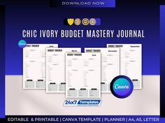 an image of a printable church voy budget mystery journal