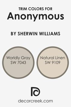 What are the Trim colors of Anonymous SW 7046 by Sherwin Williams? Window Trim Colors, Worldly Gray, Interior Window Trim, Grey Wall Color, Taupe Paint, Shoji White, Interior Window, Trim Colors, Interior And Exterior Design