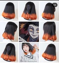 Demon Slayer Hair, Tomboy Long Hair, Viking Face Paint, Male Haircuts Curly, Anime Cosplay Makeup, Diy Hair Color, Beautiful Hair Color