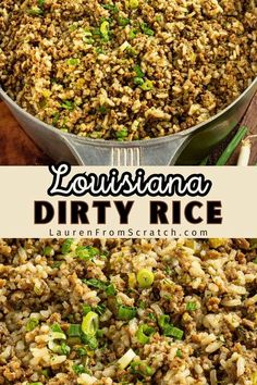 This homemade dirty rice combines ground beef, sausage, and the Cajun “holy trinity” for a dish that’s packed with flavor. Whether you serve it as a side or a main, this rice is an ideal choice for adding authentic Louisiana taste. For more south Louisiana recipes, head to LaurenFromScratch.com.