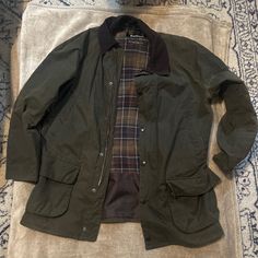 This Is An Authentic Original Barbour Jacket That Was Loosely Worn. Classic Sport Coat For Fall Outdoor Activities, Classic Utility Jacket With Padded Collar For Outdoor, Classic Winter Hunting Utility Jacket, Classic Sport Coat With Padded Collar For Outdoors, Classic Long Sleeve Utility Jacket For Hunting, Classic Long Sleeve Utility Jacket For Outdoor, Barbour Jacket, Mens Jackets, Jackets & Coats