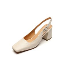 TAVIMART - Women Pumps French Style Sheepskin Summer Simple Shoes Slingbacks Woman Sandals Square Toe Lady Spring Autum Elegant Pumps Upper:Sheepskin Lining: Pig Leather Insole: Sheepskin Outsole: TPR Heel: 6.5 cm Summer Closed Toe Slingback Pumps With Buckle Closure, Beige Slingback Sandals With Padded Heel And Round Toe, Beige Round Toe Slingback Sandals With Padded Heel, Summer Slingback Pumps With Padded Heel, Summer Closed Toe Slingback Pumps With Padded Heel, Beige Slingback Sandals With Round Toe And Heel Strap, Beige High Heel Slingback Sandals With Buckle Closure, Spring Closed Toe Slingback Sandals With Padded Heel, Cream Ankle Strap Slingback Pumps For Spring